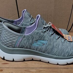 SOLD ON ANOTHER APPSkechers Women's Gray Slip-On Shoes